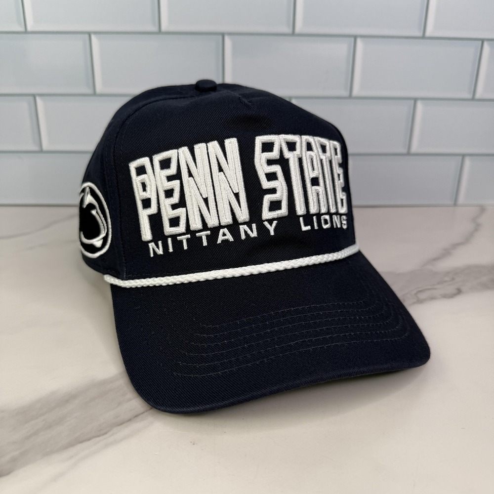 Penn State Nittany Lions Hat Cap Snap Back Youth Navy NCAA College Football Rope